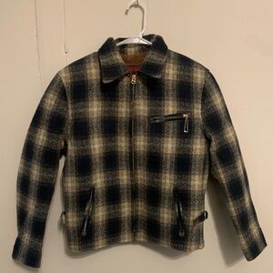 Labour Union Wool Half-belt jacket